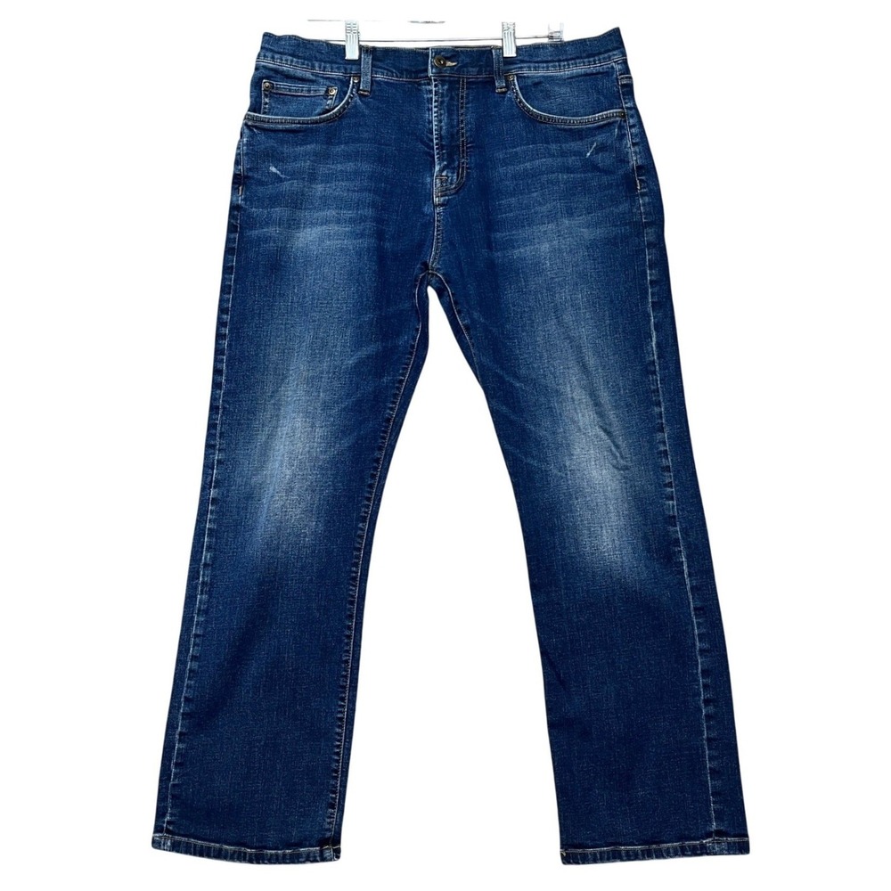 Jos A Bank Reserve Jeans Mens 38x30 Medium Wash Stretch 5 Pocket Traditional Fit